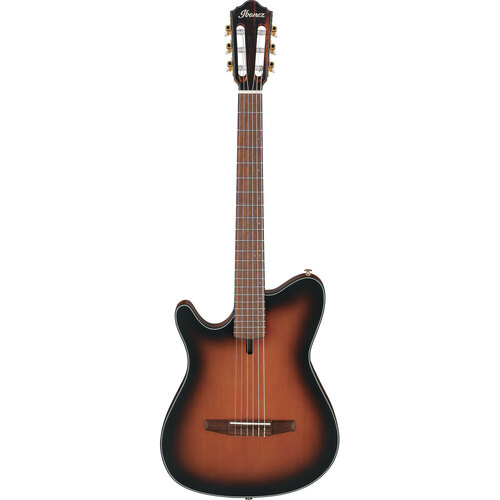 Ibanez FRH10N Left Handed Nylon String Guitar in Brown Sunburst Flat