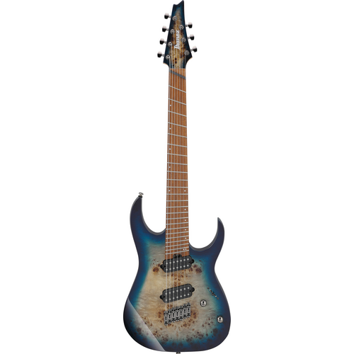 Ibanez RGMS7PB Cosmic Blue Star Burst Electric Guitar