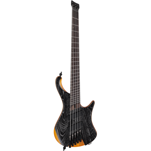 Ibanez EHB1135MS Silver Wave Black Low Gloss 5 String Electric Bass with Gig bag