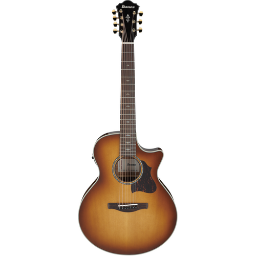 Ibanez AE3007FMH Tobacco Edge Burst High Gloss 7 String Acoustic Guitar