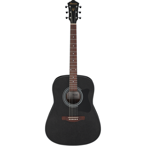 Ibanez V54NJP Weathered Black Open Pore Acoustic Guitar with Bag