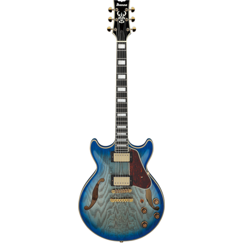 Ibanez AM93QA Jet Blue Burst Electric Guitar