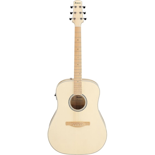 Ibanez AAD77M1E Open Pore Antique White Acoustic Guitar