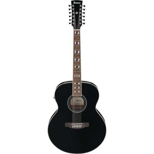 Ibanez AJ7012M1E Black High Gloss Acoustic Guitar