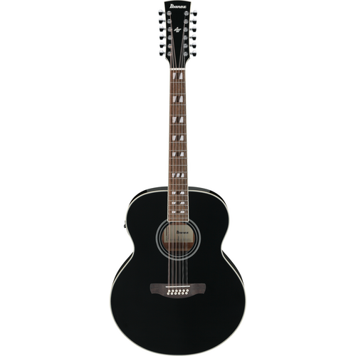 Ibanez AJ7012M1E Black High Gloss Acoustic Guitar