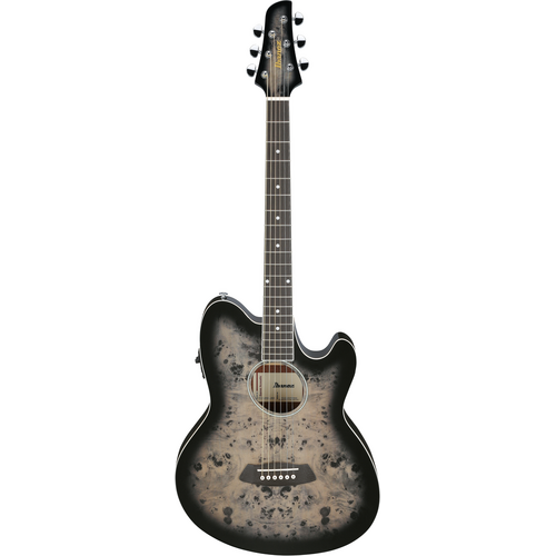 Ibanez TCY10PA Transparent Brown Black Burst High Gloss Acoustic Guitar
