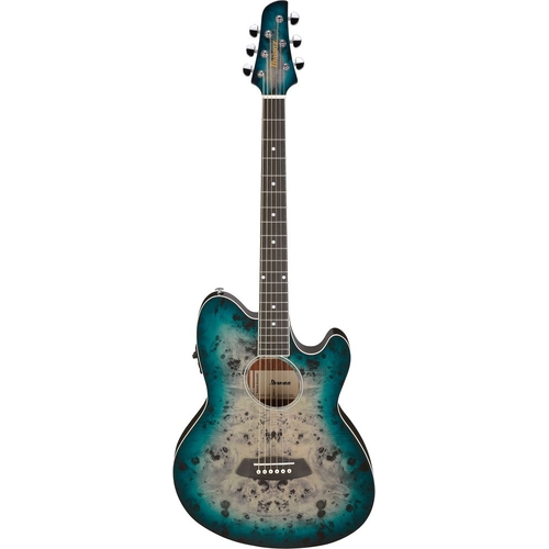 Ibanez TCY10PA Cosmic Blue Starburst High Gloss Acoustic Guitar