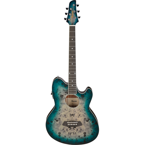 Ibanez TCY10PA Cosmic Blue Starburst High Gloss Acoustic Guitar