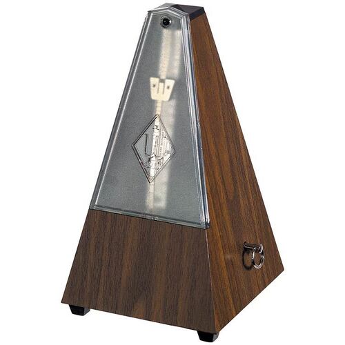 Wittner 810 Series Metronome with Bell in Walnut Grain Finish