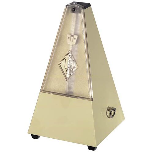 Wittner 810 Series Metronome with Bell in Ivory Finish