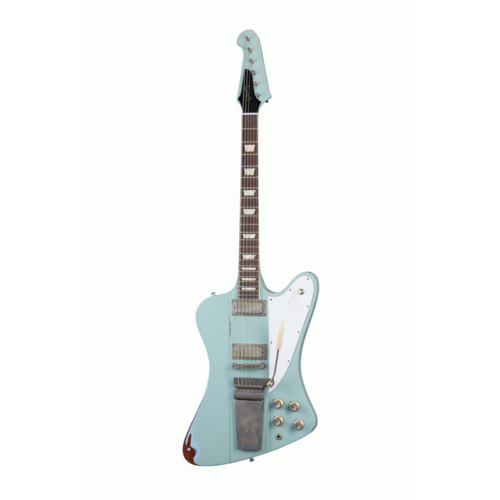 The Gibson 1963 Firebird V With Maestro Vibrola Antique Frost Blue Heavy Aged