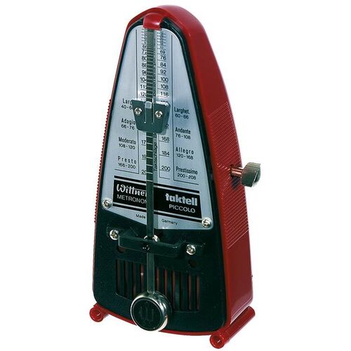 Wittner Taktell Piccolo Series Metronome in Ruby Colour