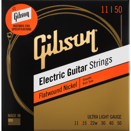GIBSON Flatwound Electric Guitar Strings ULLT