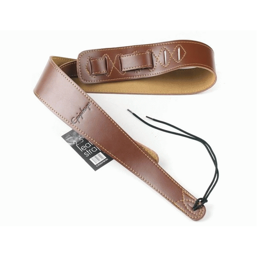 Epiphone Premium Leather GTR Strap Brown