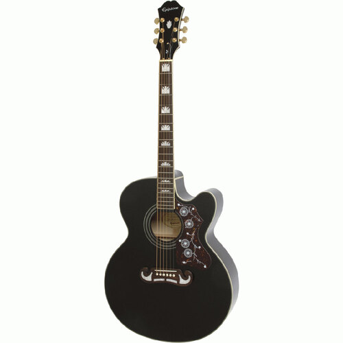 Epiphone J-200 EC Studio AC/EL Guitar Black