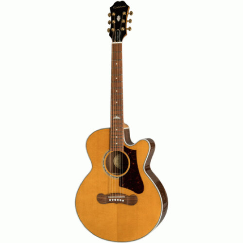Epiphone J-200 EC Studio Parlor AC/EL Guitar Vintage Natural