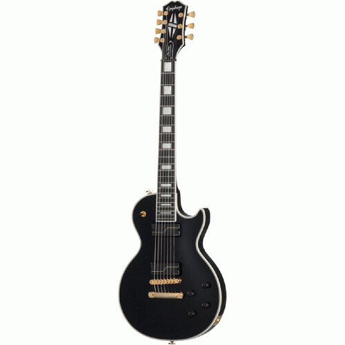 Epiphone Matt Heafy Les Paul Custom Origins 7-String Electric Guitar Ebony in Custom Hardcase
