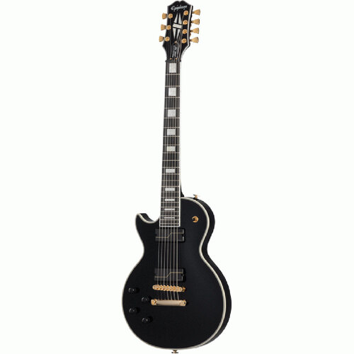 Epiphone Matt Heafy Les Paul Custom Origins Left Handed 7-String Electric Guitar Ebony in Custom Hardcase