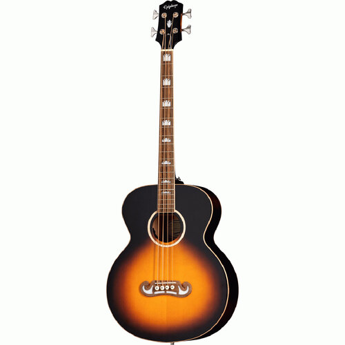 Epiphone El Capitan J-200 Studio Acoustic Bass Guitar Aged Vintage Sunburst