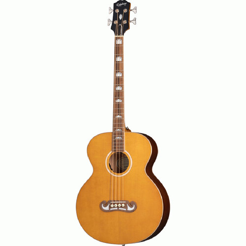 Epiphone El Capitan J-200 Studio Acoustic Bass Guitar Aged Natural