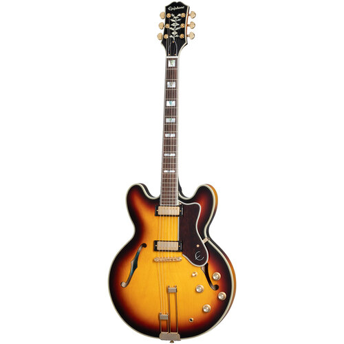 Epiphone Sheraton Frequensator Electric Guitar Vintage Sunburst in Premium Gig Bag