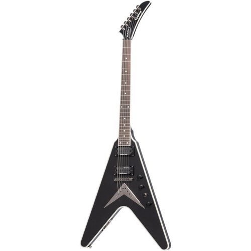 Epiphone Dave Mustaine Flying V Custom Electric Guitar Black Metallic in Case