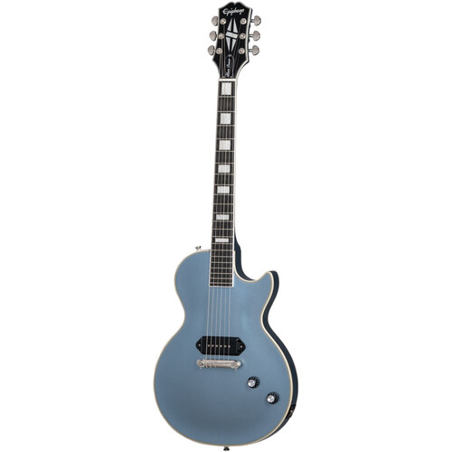 Epiphone Jared James Nichols "Blues Power" Les Paul Custom Electric Guitar Aged Pelham Blue in Epilite Case