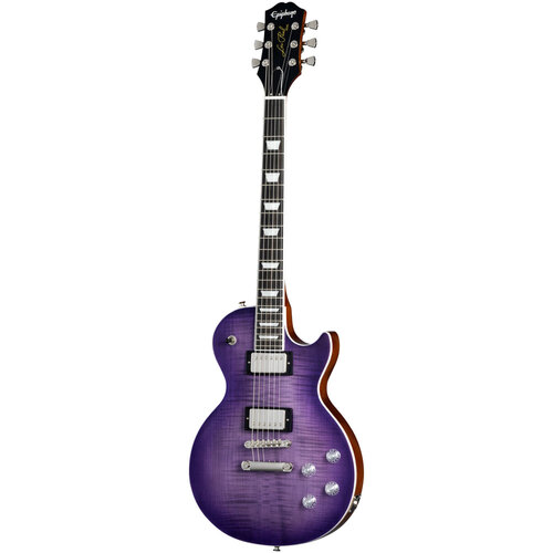 Epiphone Les Paul Modern Electric Guitar Figured Purple Burst in Premium Gig Bag