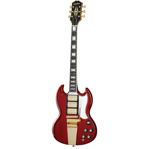 Joe Bonamassa 1963 SG Custom Electric Guitar Dark Wine Red in Custom Hardcase