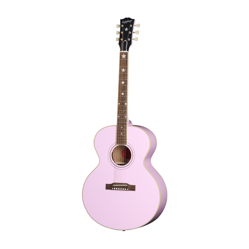 Epiphone J-180 LS Inc Hard Case Pink