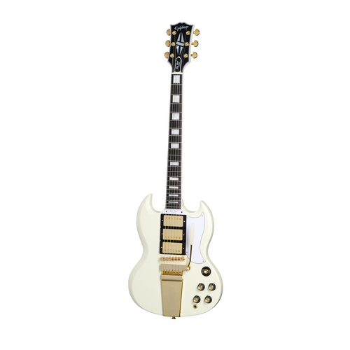 Epiphone 1963 Les Paul SG Custom Maestro Inc Hard Case Classic White