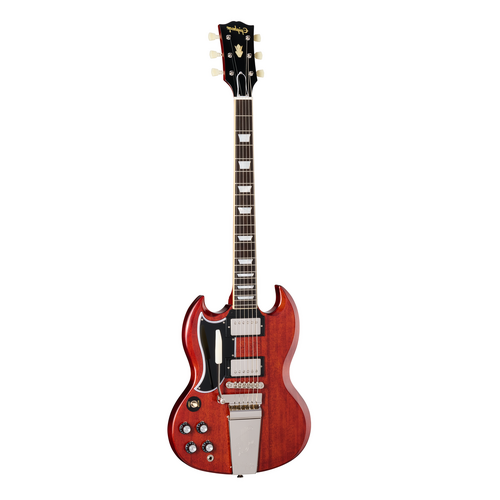 Epiphone 1964 SG Standard Reissue with Maestro Vibrola Left Handed, Cherry Red