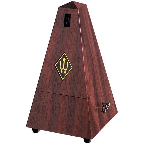 Wittner 855 Series Metronome with Bell in Mahogany Grain Finish