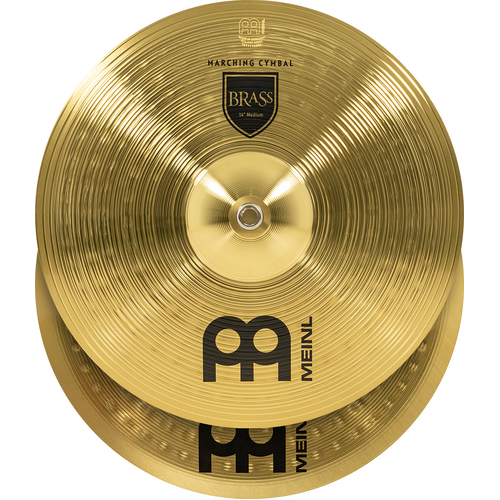 Hand Cymbals: Student Marching, Brass, Pair, 14"