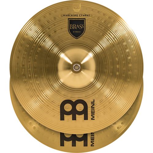 Hand Cymbals: Student Marching, Brass, Pair, 16"