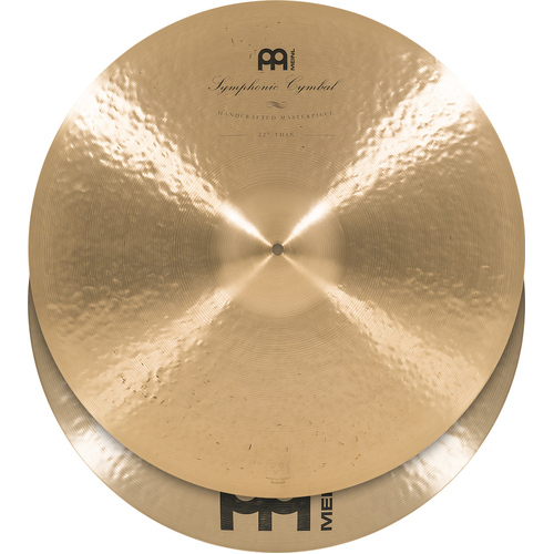 Hand Cymbals: Symphonic, Pair, Thin, 22"