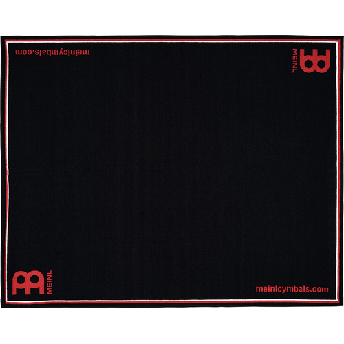 Drum Rug: Standard, 200cm x 160cm, Black, Red Trim