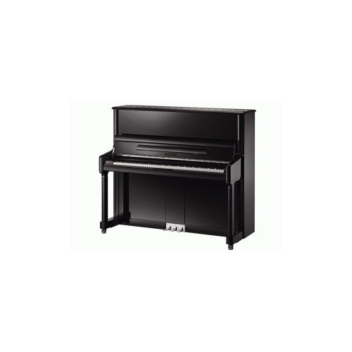 Beale UP131YH Upright Piano in Ebony with Chrome Hardware