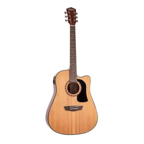 Washburn Acoustic Guitar Pack Apprentice, Natural Dreadnought with Cutaway & EQ