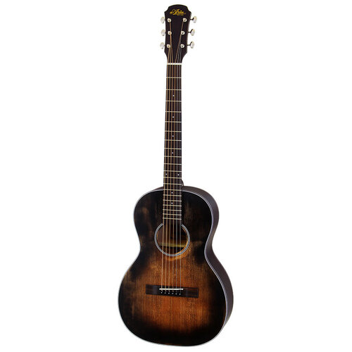 Aria Delta Players Series Parlour Acoustic Guitar in Muddy Brown Finish