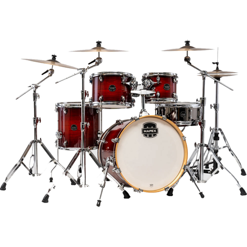 Mapex AR504SVNR Armory Series 5-Pce Drum Kit in Red Onyx