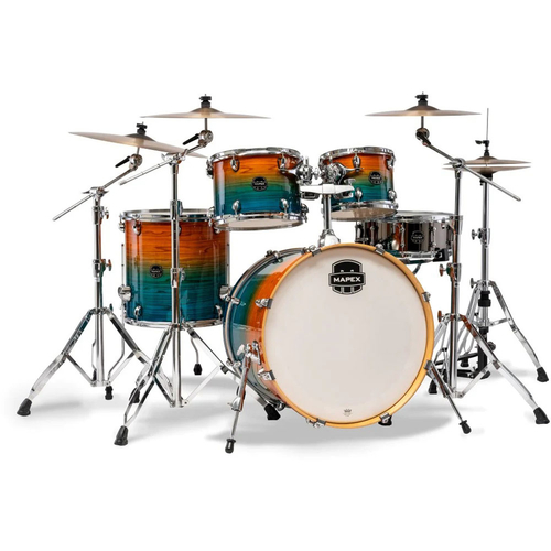 Mapex AR529SVJG Armory Series 5-Pce Drum Kit in Ocean Sunset