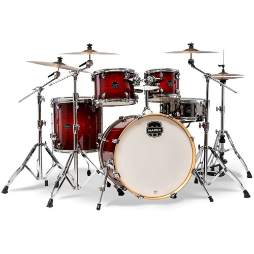 Mapex AR529SVNR Armory Series 5-Pce Drum Kit in Red Onyx