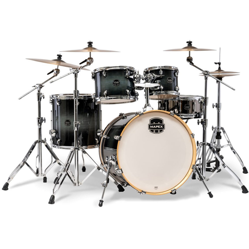 Mapex AR529SVOZ Armory Series 5-Pce Drum Kit in Black Onyx Burst