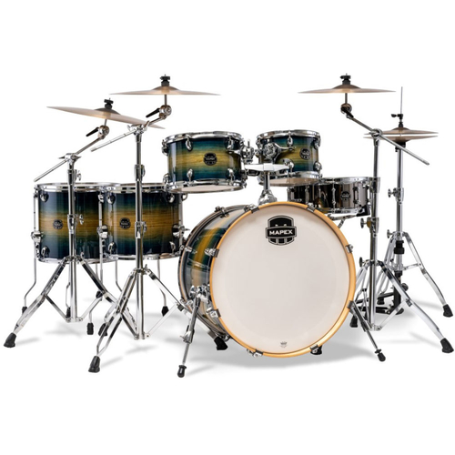 Mapex AR628SFUVET Armory Series 6-Pce Drum Kit in Rainforest Burst