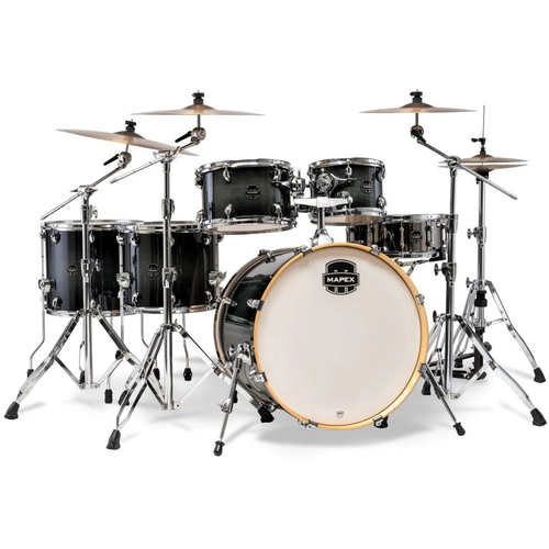 Mapex AR628SFUVOZ Armory Series 6-Pce Drum Kit in Black Onyx Burst