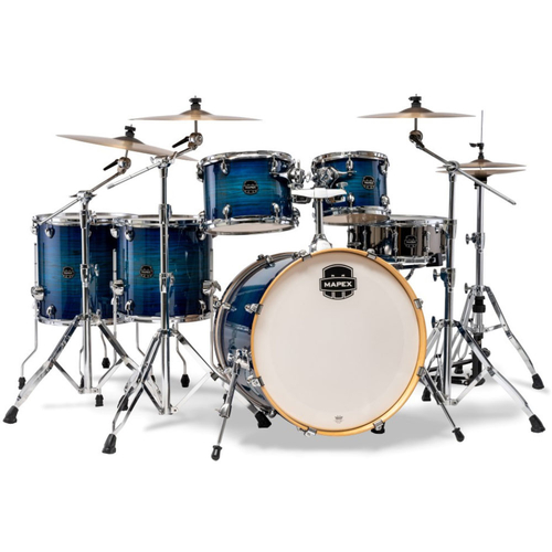 Mapex AR628SVNJ Armory Series 6-Pce Drum Kit in Blue Wave