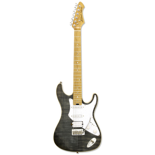 Aria 714-MK2 Series Electric Guitar in Black Diamond