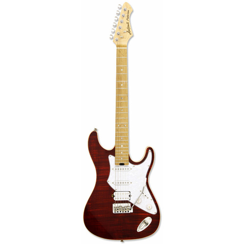 Aria 714-MK2 Series Electric Guitar in Ruby Red