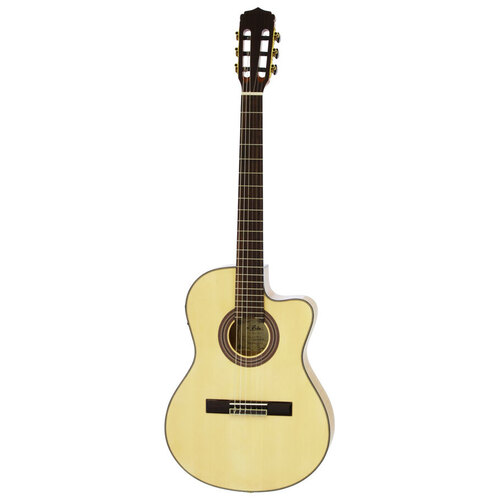 Aria A48 Series AC/EL Classical/Nylon String Thin Body Guitar with Cutaway